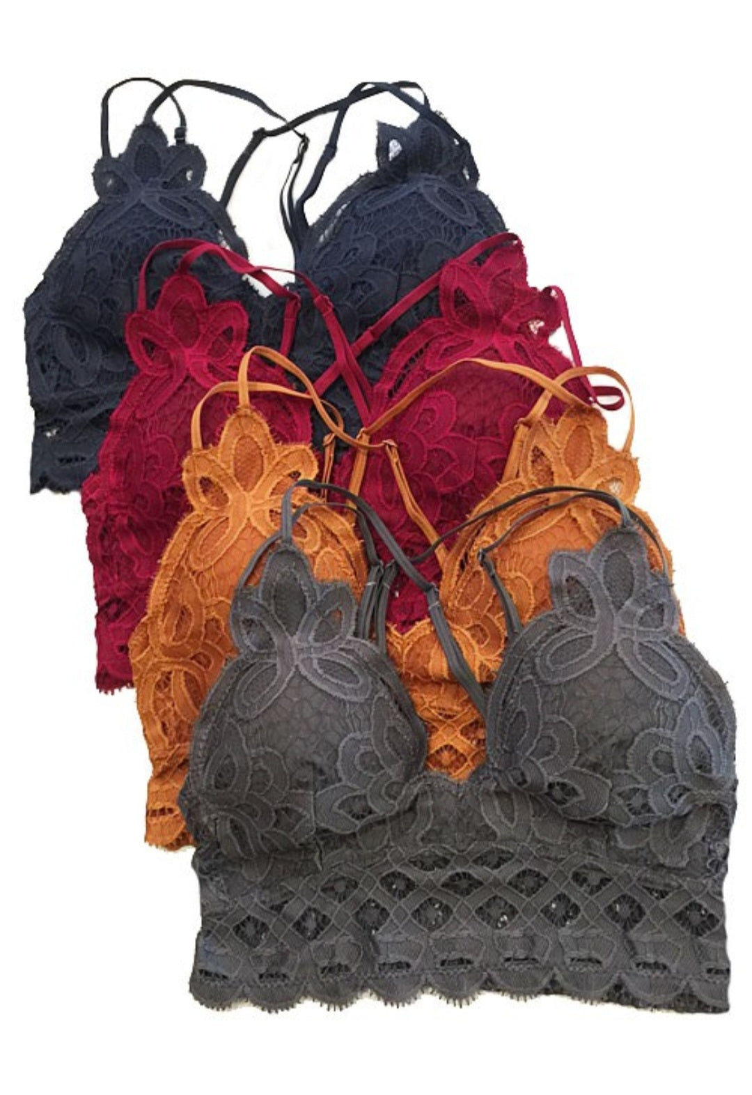 Stone Crochet Tie Back Bralette 2/6/24 7999